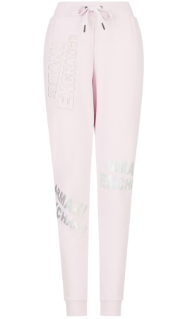 Брюки-джоггеры с логотипом женские / Розовый / 46