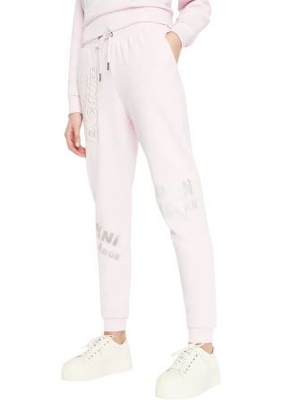 Брюки-джоггеры с логотипом женские / Розовый / 46