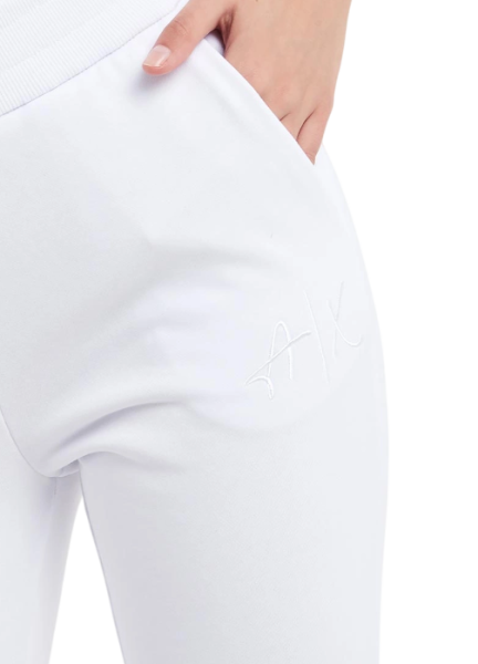 Брюки-джоггеры с логотипом женские / Белый / 44