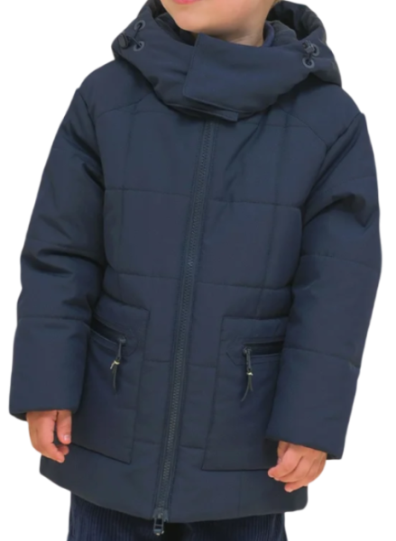 Куртка с капюшоном для мальчика / Тёмно-синий / 128
