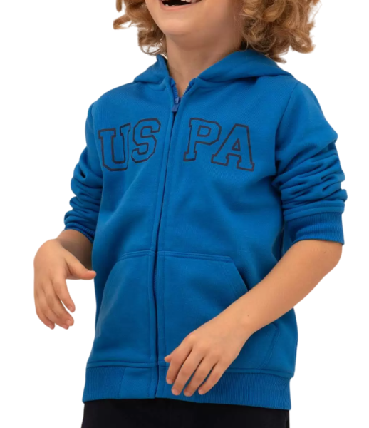 Толстовка с логотипом для мальчика / Синий / 104