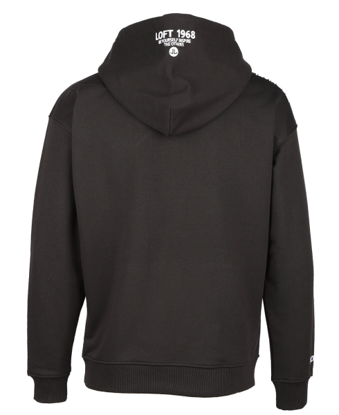 Худи с принтом мужское / Черный / 48