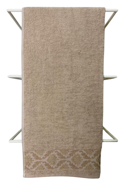 Полотенце из хлопка, 70х130см  / Бежевый / 70х130
