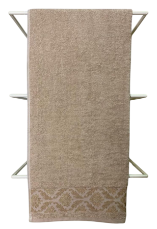 Полотенце из хлопка, 70х130см  / Бежевый / 70х130