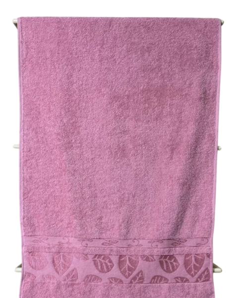 Полотенце из хлопка, 70х130 см / Розовый / 70х130