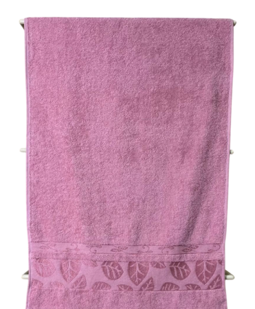 Полотенце из хлопка, 70х130 см / Розовый / 70х130