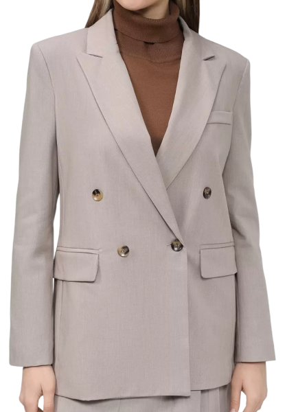 Жакет прямого кроя женский / Бежевый / 40