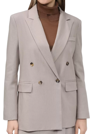 Жакет прямого кроя женский / Бежевый / 40