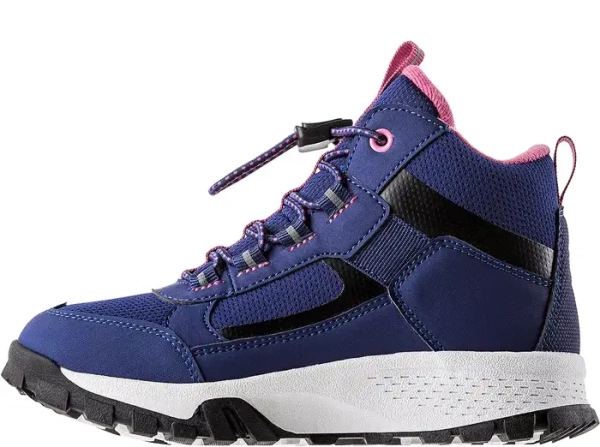 Ботинки на шнуровке для девочки / Синий / 32