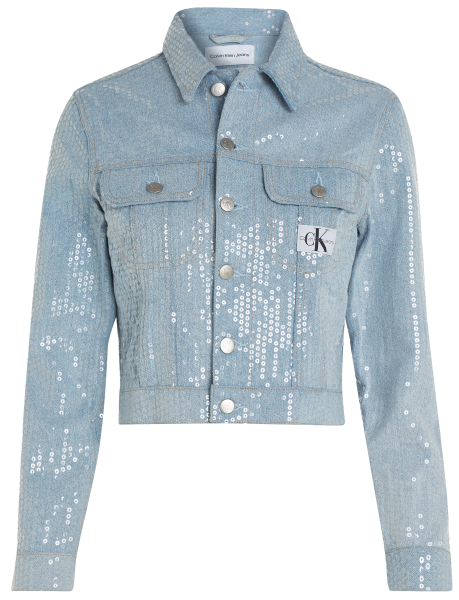 Куртка с принтом женская / Голубой / 40