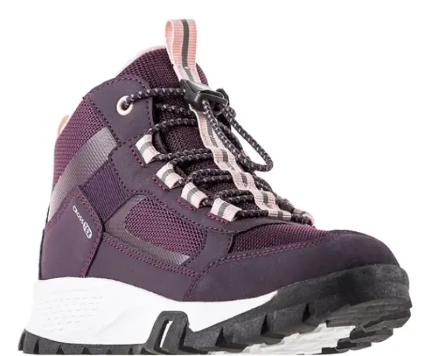 Ботинки на шнуровке для девочки / Бордовый / 34