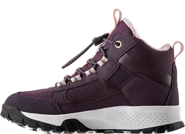 Ботинки на шнуровке для девочки / Бордовый / 34