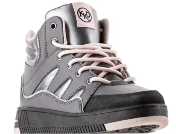 Ботинки на молнии для девочки / Серый / 34