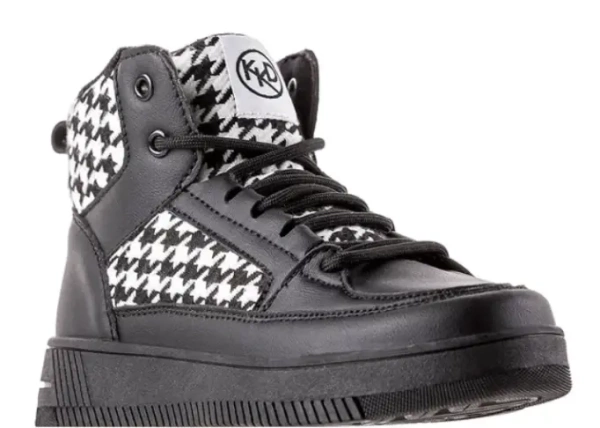 Ботинки на молнии для девочки / Черный / 33