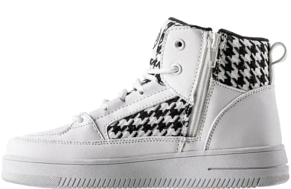 Ботинки на молнии для девочки / Белый / 32