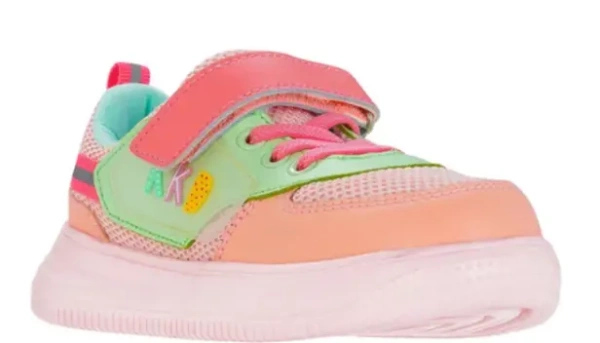 Кеды на липучке для девочки / Розовый / 31