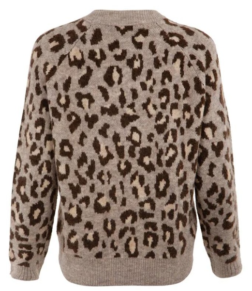 Пуловер с принтом женский  / Бежевый / 50