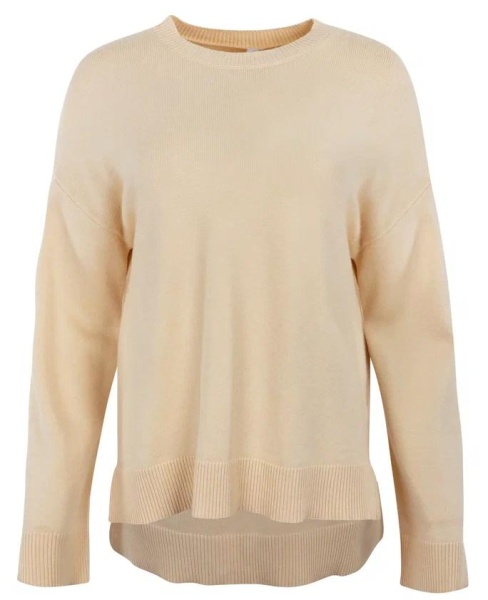 Пуловер свободного кроя женский  / Молочный / 46