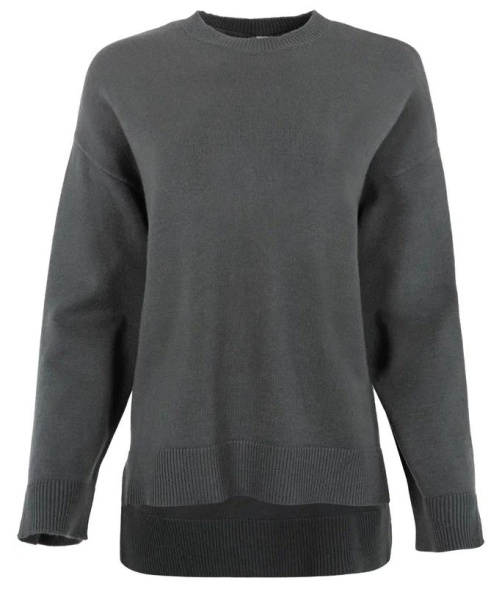 Пуловер свободного кроя женский  / Темно-серый / 48