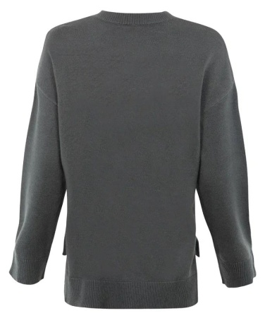 Пуловер свободного кроя женский  / Темно-серый / 48