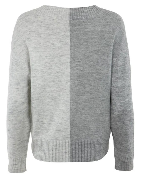 Пуловер свободного кроя женский / Светло-серый / 50