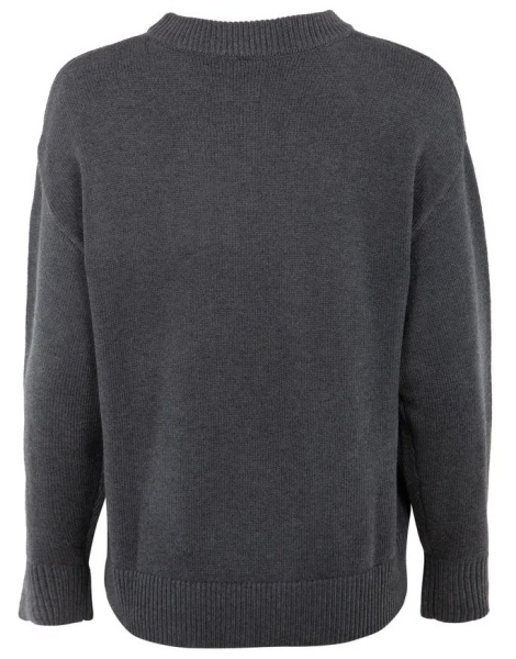 Пуловер свободного кроя женский / Темно-серый / 46