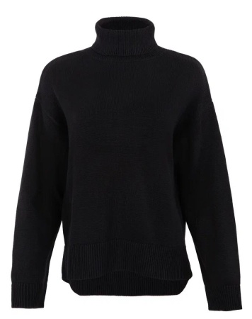 Свитер с высоким горлом женский / Черный / 50