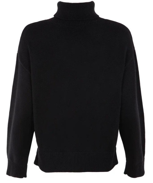 Свитер с высоким горлом женский / Черный / 50