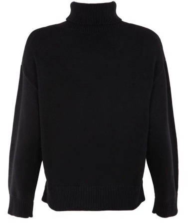 Свитер с высоким горлом женский / Черный / 50