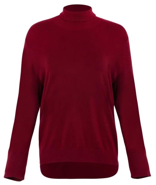 Водолазка базовая женская / Бордовый / 50