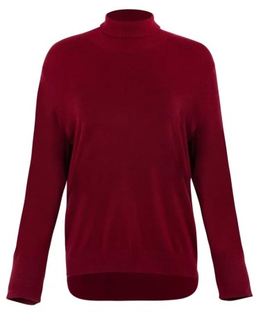 Водолазка базовая женская / Бордовый / 50