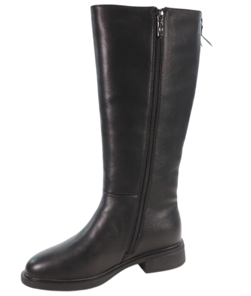 Сапоги из кожи женские / Черный / 37