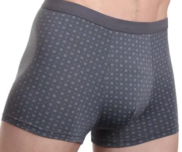Трусы с принтом мужские / Серый / 54