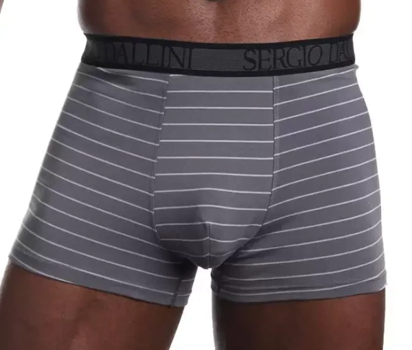 Трусы с принтом мужские / Серый / 54