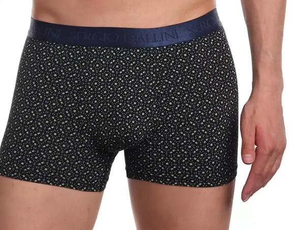 Трусы с принтом мужские / Черный / 48