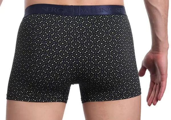 Трусы с принтом мужские / Черный / 48