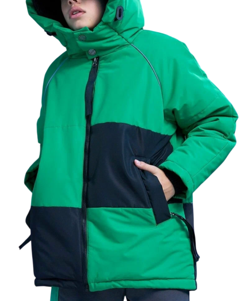 Куртка утепленная для мальчика / Зеленый / 134