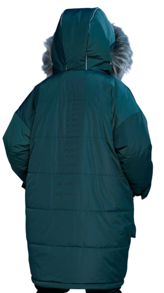 Парка утепленная для мальчика / Зеленый / 122