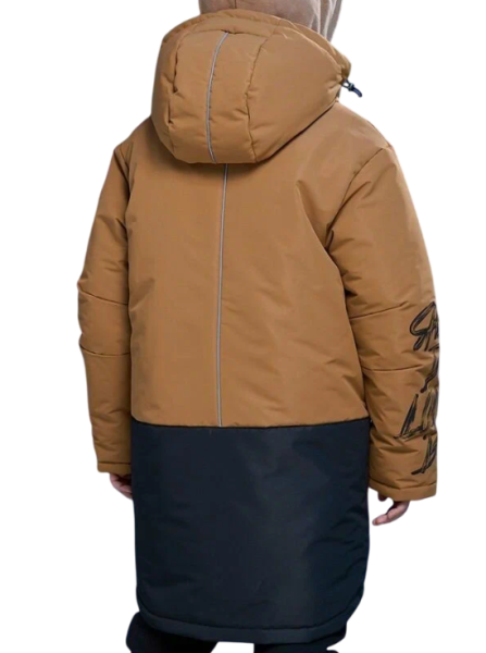 Куртка утепленная для мальчика / Коричневый / 122