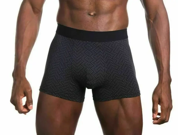 Трусы с принтом мужские / Черный / 52