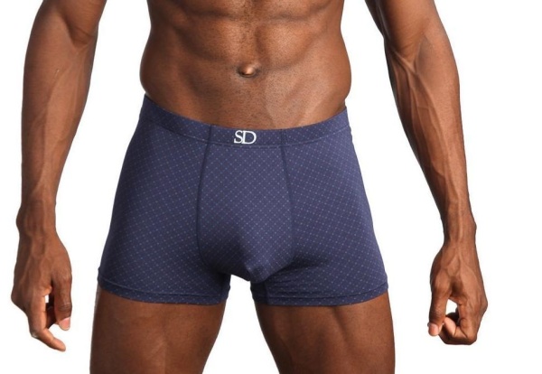 Трусы с принтом мужские / Синий / 52