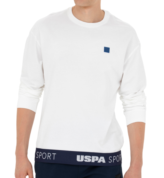 Свитшот хлопковый мужской / Белый / 54