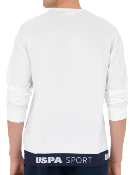 Свитшот хлопковый мужской / Белый / 54