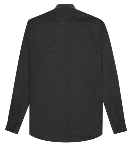 Рубашка прямого кроя мужская / Черный / 46
