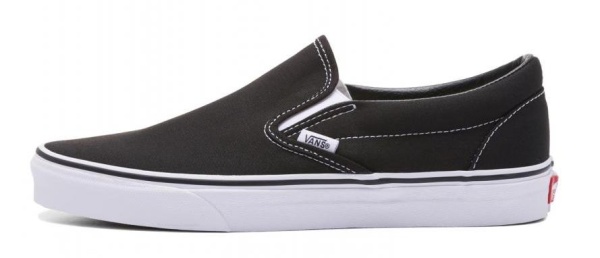 Слипоны повседневные мужские / Черный / 38