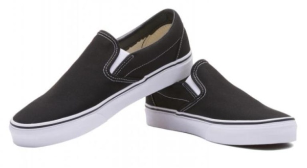 Слипоны повседневные мужские / Черный / 38