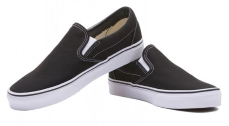 Слипоны повседневные мужские / Черный / 38