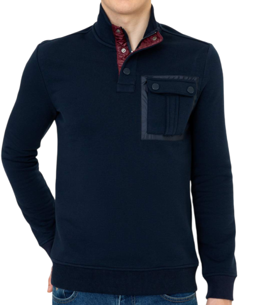 Свитшот прямого кроя мужской / Тёмно-синий / 44