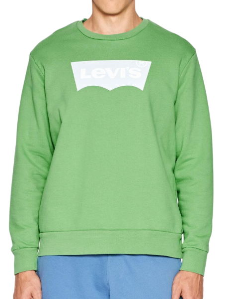 Свитшот хлопковый мужской / Зеленый / 44