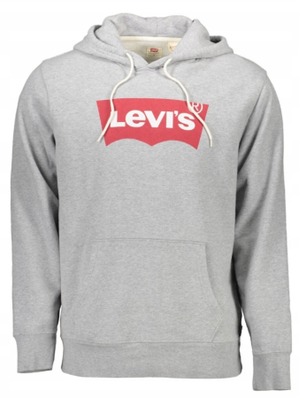 Худи с логотипом мужское / Серый / 56